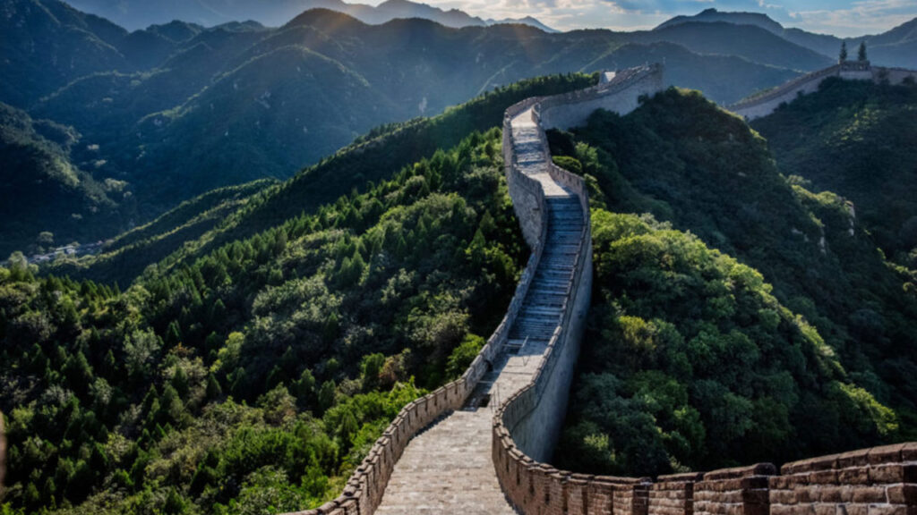 view of the Great Wall of China