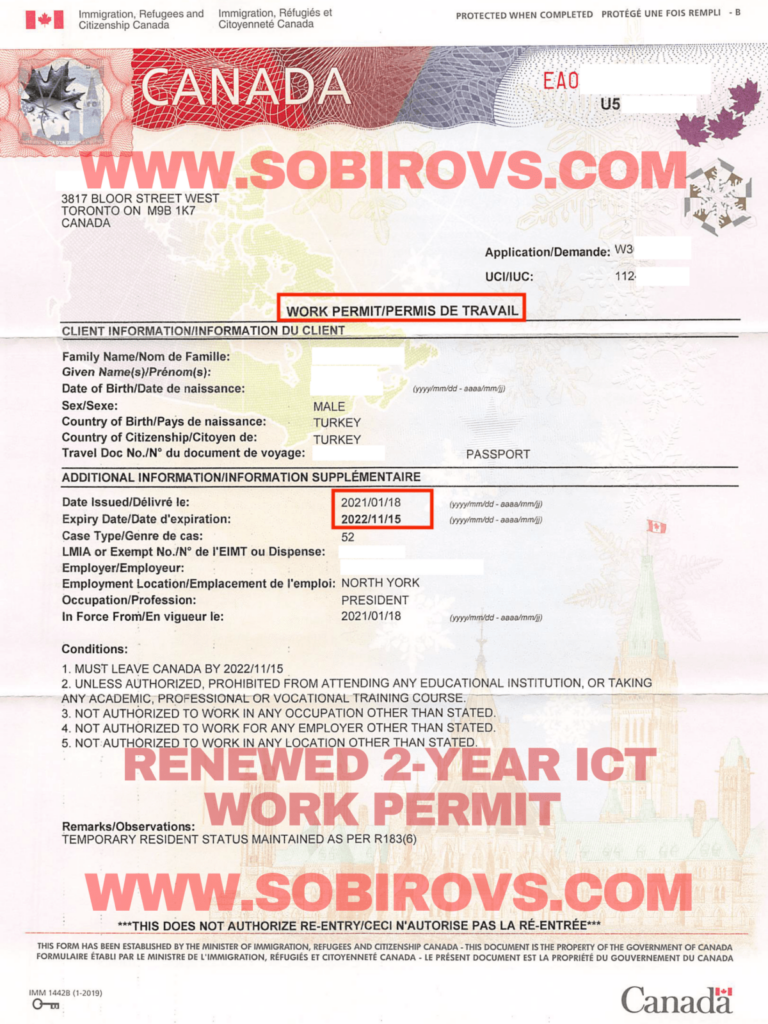 Extending Your ICT Work Permit During COVID-19 (A Client\u0026#39;s Success)