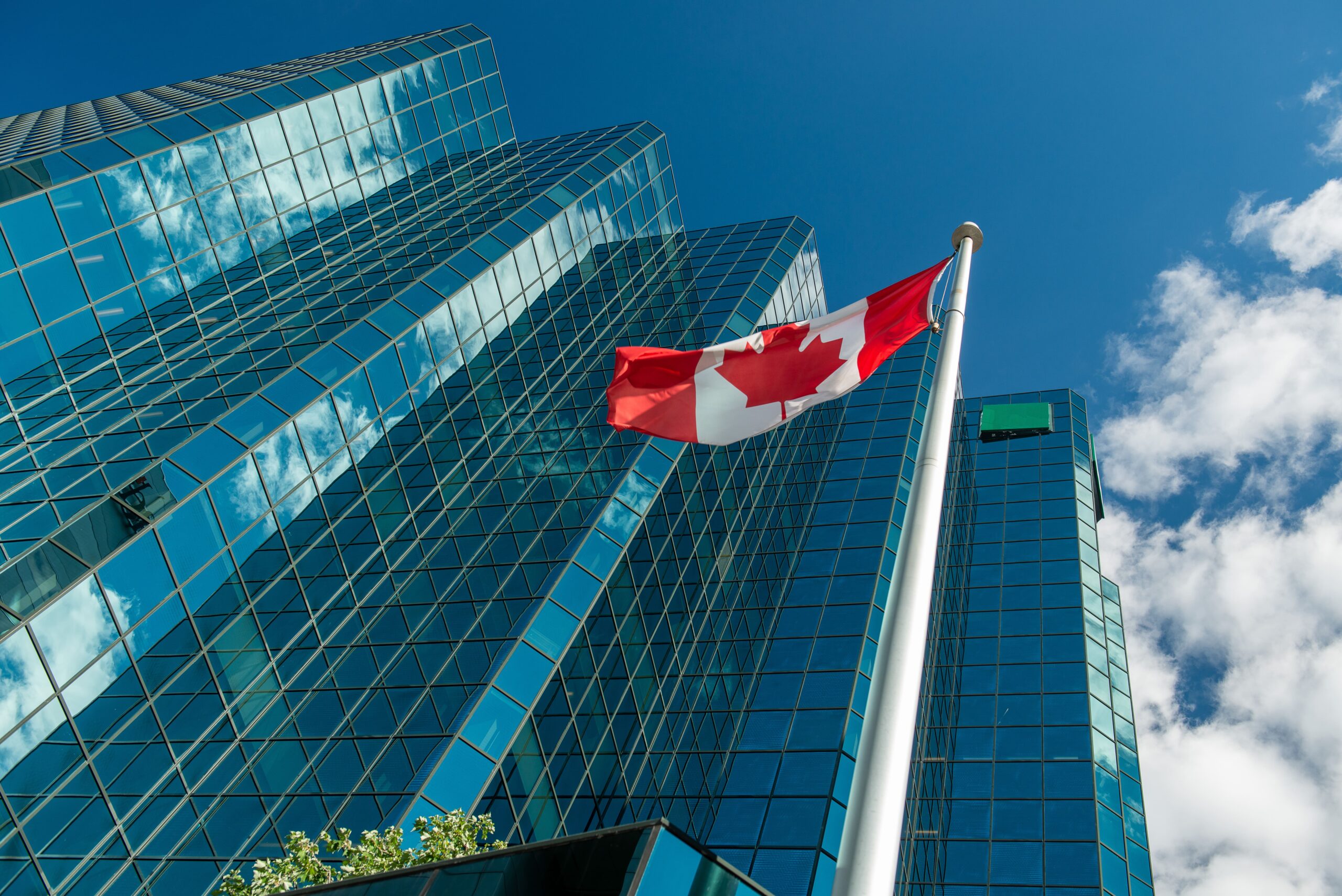 New immigrants to Canada and Canada Flag