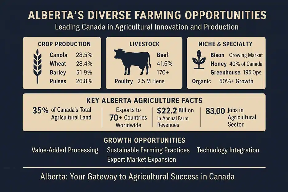 Alberta offers diverse farming opportunities for foreign business owners